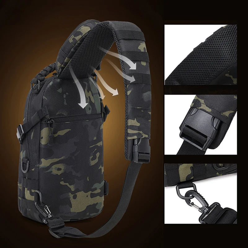 Men's Waist Bag Sports Shoulder Outdoor Fanny Pack Camping Hiking Fishing Climbing Backpack for Male Travel Sling Chest Bags