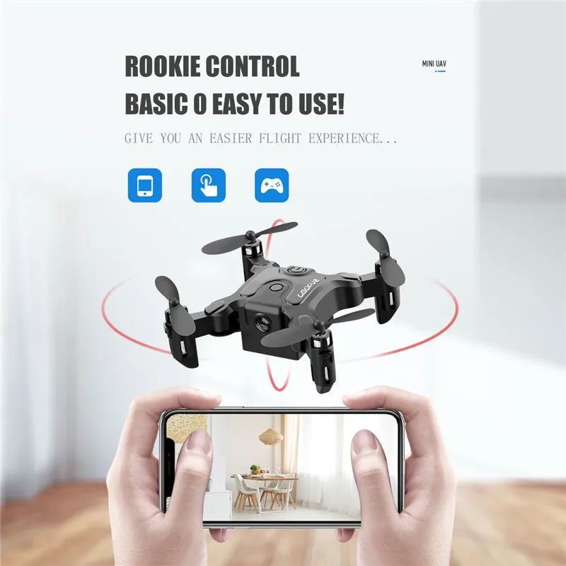 New Mini Drone V2 4K 1080P HD Camera WiFi Fpv Air Pressure Altitude Hold Foldable Quadcopter RC Drone Kid Toy GIft