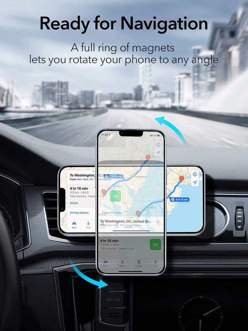 15W Magnetic Wireless Car Charger Mount Adsorbable Phone For iPhone 15 14 13 Pro Max adsorption Fast Wireless Charging Holder