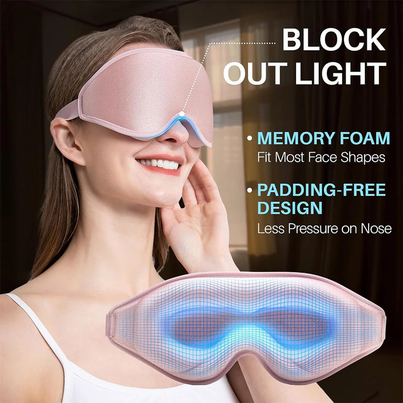 3D Sleep Eye Mask Zero Eye Pressure 3D Contoured Sleeping Mask Soft Comfort Eye Shade Cover 100% Block Out Light Slaapmasker