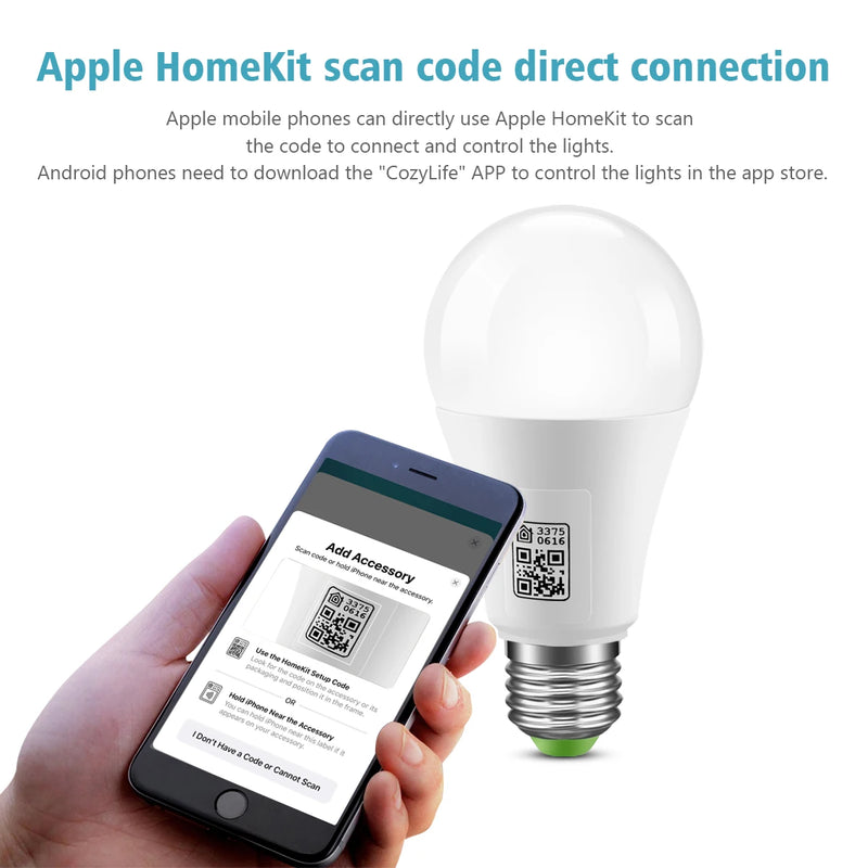 RGBWW Smart Multicolor Bulb – Wi-Fi + App + Voice Control