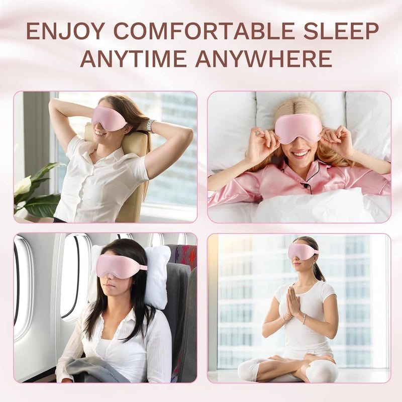 3D Sleep Eye Mask Zero Eye Pressure 3D Contoured Sleeping Mask Soft Comfort Eye Shade Cover 100% Block Out Light Slaapmasker