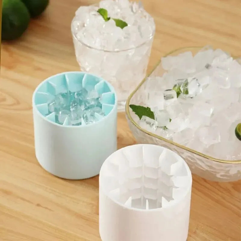 Silicone Ice Cube Mold Round Ice Bucket Summer Homemade DIY Refrigerator Freeze Ice Maker Creative Ice Cube Mold Barware Tools