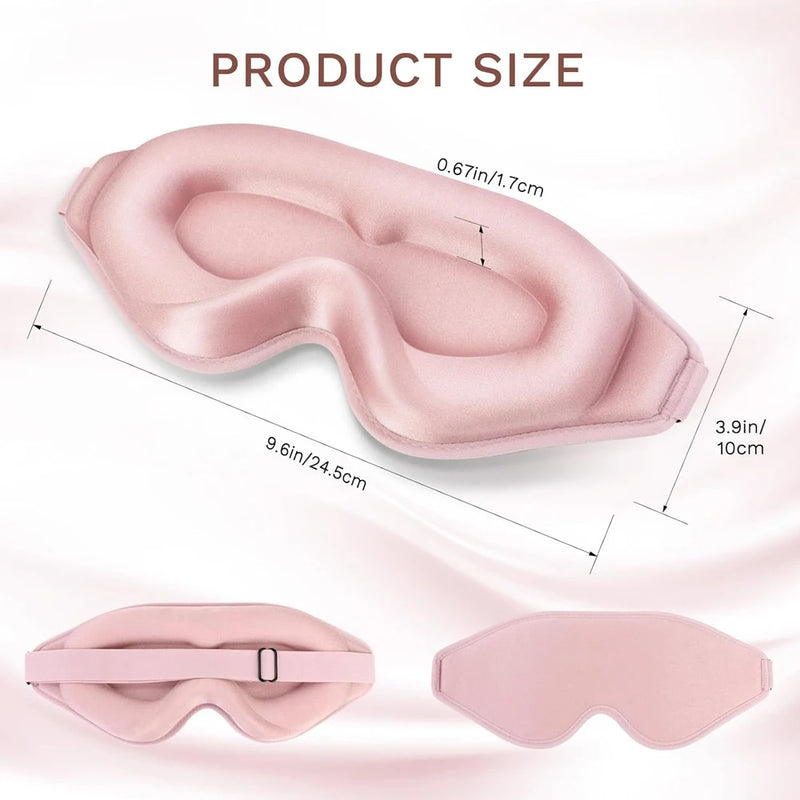 3D Sleep Eye Mask Zero Eye Pressure 3D Contoured Sleeping Mask Soft Comfort Eye Shade Cover 100% Block Out Light Slaapmasker