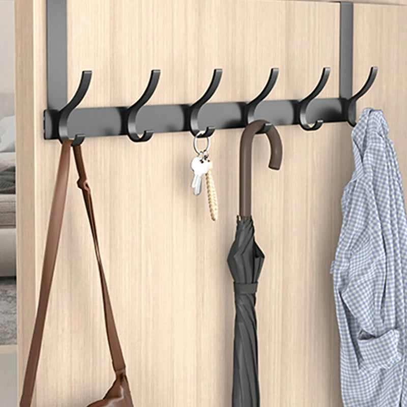 Door Behind Hooks Storage Wall Hanging Bag Clothes Hanger Hook Punch-free Hanger Bedroom Organizer Bathroom Kitchen Accessory