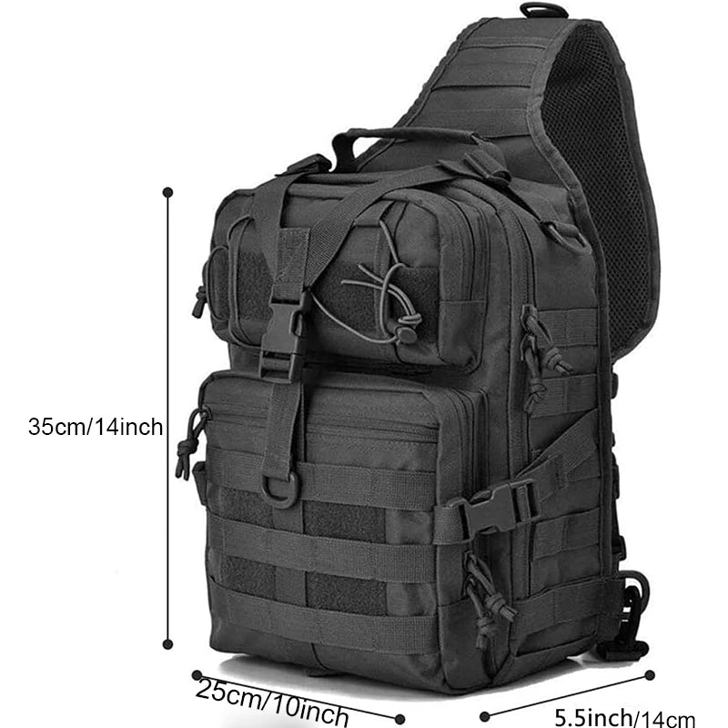 Men's Sling Bag High Quality Sling Backpack Rover Shoulder Bag Outdoor Assault Range Bag Camping Hunting Crossbody